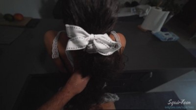 Steamy Seduction: Sexy Cleaner Uses Her Big Ass to Tempt Hubby!