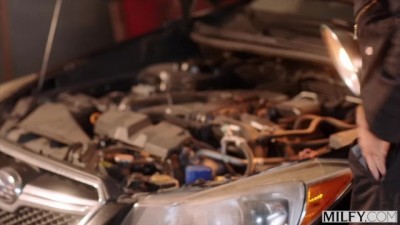 Sexy MILF Cheats on Hubby with Rough Mechanic