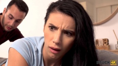 Stuck4K: Hottie Restrained and Loving Every Inch