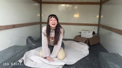 Nailing a Horny Client in My Work Truck on the Clock!