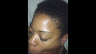 Hot Black MILF Takes a Massive Facial Explosion
