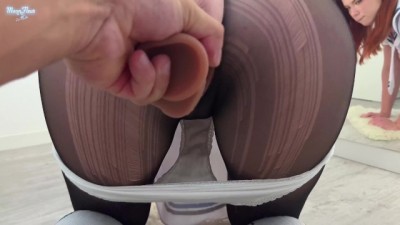 Naughty College Babe Takes on Dildo and POV Rough Ride