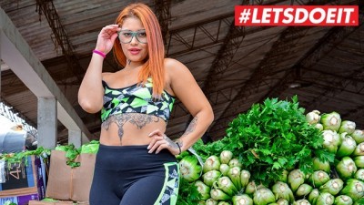 LETSDOEIT - Sexy Colombian Market Girl With Big Ass