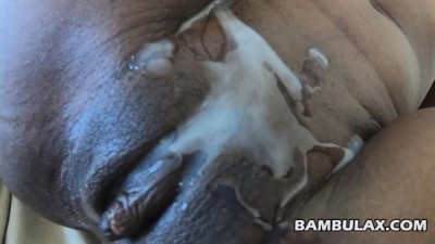 Ebony Teen Amateur Fuck and Cum on Pussy (+18)