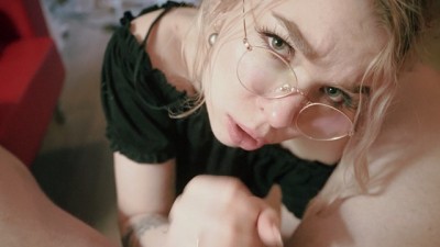Hot Eye contact Blowjob in glasses Babe Pov