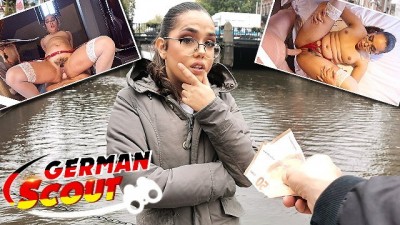 Girl in glasses thinks for fuck - GERMAN SCOUT