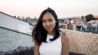 Luna Okko - Sexy girl draws sex vlog