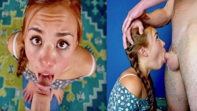 Blowjob lesson from stepbrother