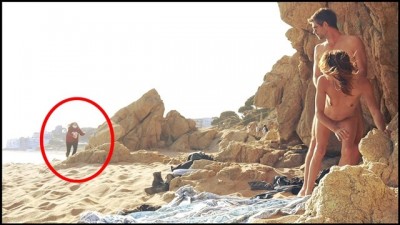 Amateur Horny Couple Caught having Sex at the Beach