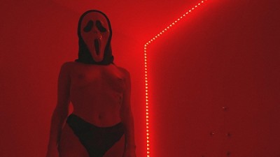 Perfect Body Babe Orgasms 3 Times during Passionate Sex on Halloween