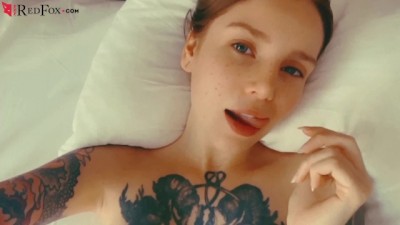 Real Red Fox - Tattooed Girl Sensual Sucking Dick and Missionary Fucking