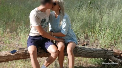 Veronika Charm - Risky Public Handjob and Blowjob at Park