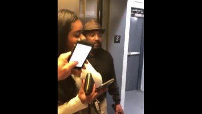 Stepcousin Fucking a Stranger in an Elevator Public