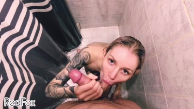Wet Student Fucked in the Mouth Blowjob