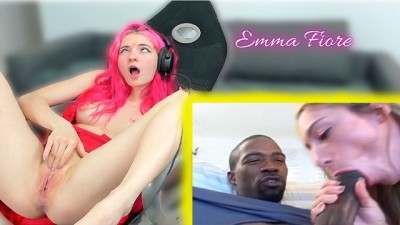 TikTok Thot React to Interracial Porn - Emma Fiore