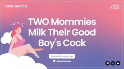 ASMR TWO Stepmommies Milk their Good Boy's Dick