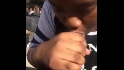 Skipping School to Give Head in Strangers Backyard Blowjob
