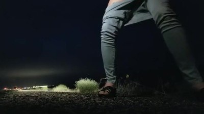 Pissing on the Side of the Highway on Roadtrip Public