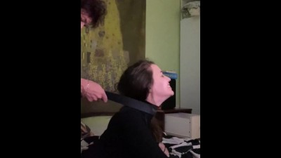 Cheating GF gets spanked & belting