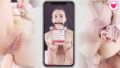 Porn simulator with French Pauline Cooper as your little slave !