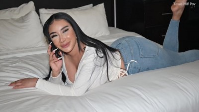 Super Hot Ebony Stepmom Takes Stepsons Game Away