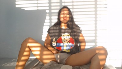 Sexy Brunette Touches Her Tight Pussy Till Orgasm