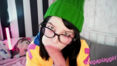 Killjoy from valorant show you her blowjob skills