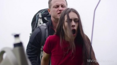 Sexy chick waits for help and a bright orgasm in doggy