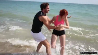 Fit Fucking Redhead Beauty Public