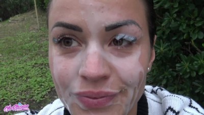 Make Me A Massive Facial After A Outside Blowjob