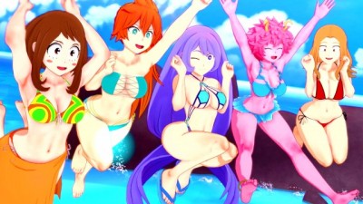 Ochako, Nejire, Itsuka, Mina & Camie