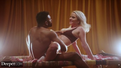 blonde woman expects rough sex from her boyfriend