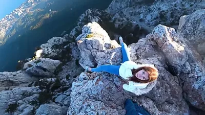 Wild Cliffside Fuck: Huge Load on Gorgeous Abs