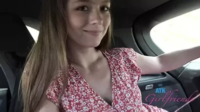 Wild Car Sex and Naughty Backseat Blowjob Adventure POV